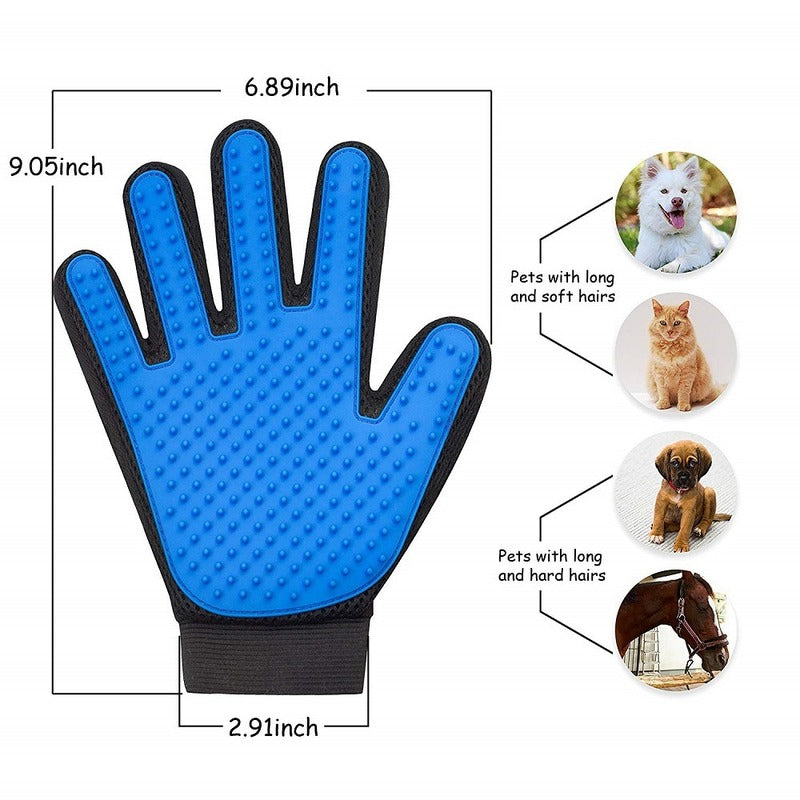 Hair Deshedding and Grooming Glove For Cats