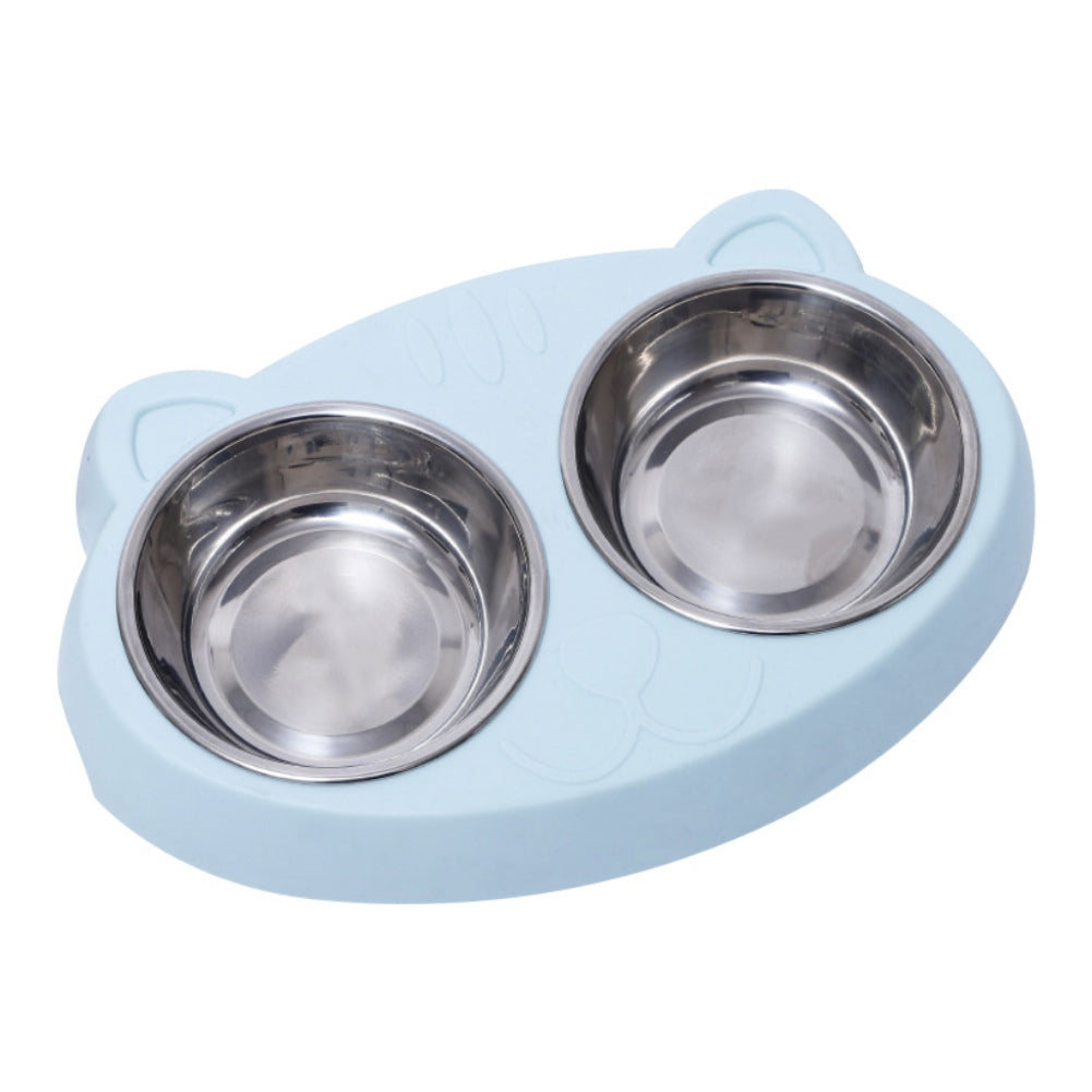 Stainless Steel Bowls With Non-Slip Resin Station